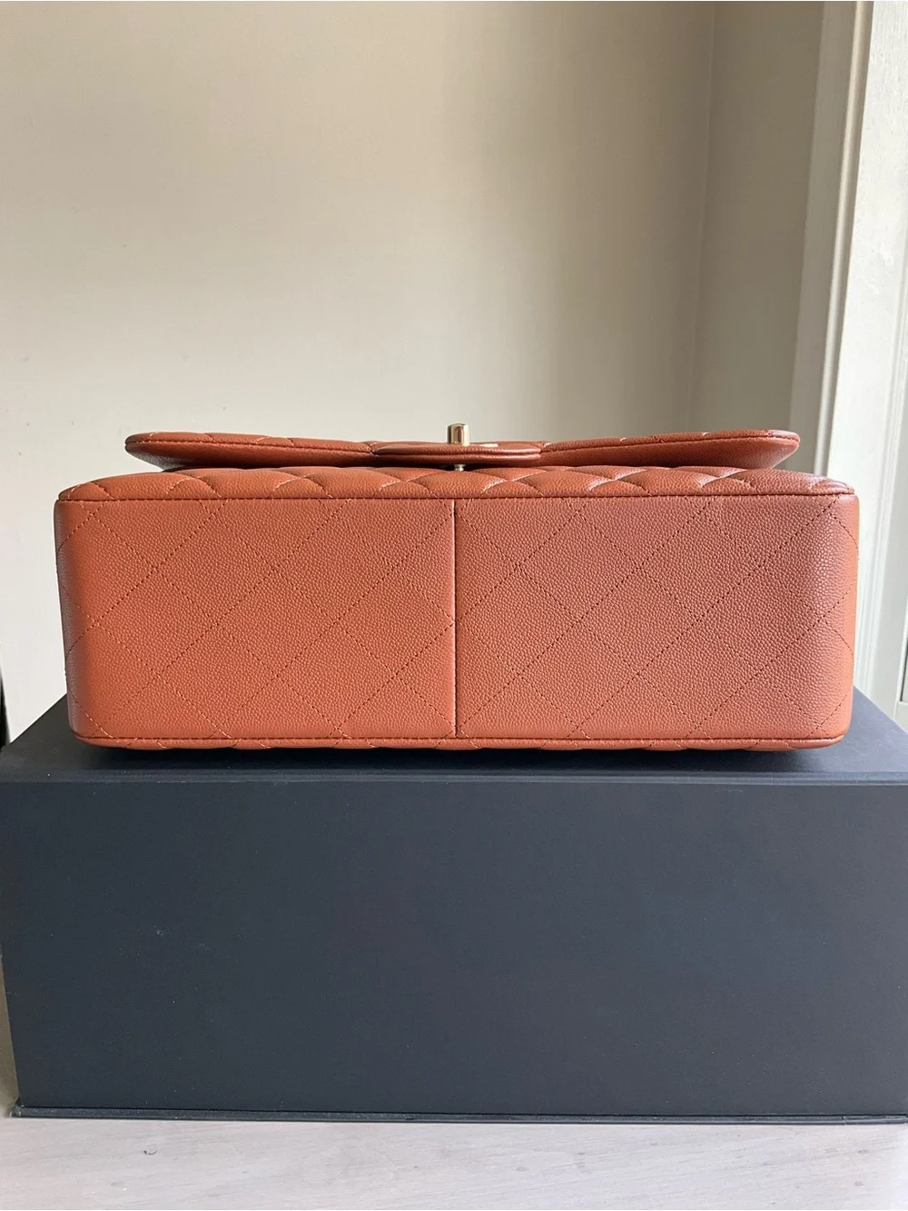 Chanel Brown Caviar Jumbo Flap